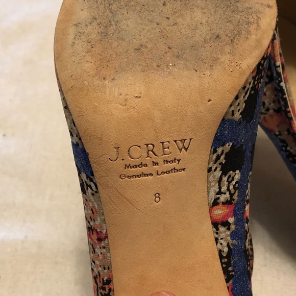JCrew Everly Cap Toe Printed T-strap Pump-Pre❤️’d - Picture 6 of 8